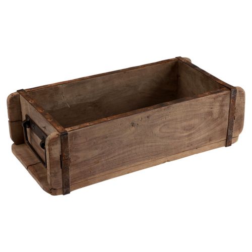 Prodotto Cassetta per piante in legno a forma di mattone in legno riciclato 32×15×10 cm