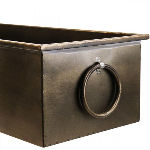 Prodotto Fioriera in metallo, in ottone, 59/53/47 cm, set da 3