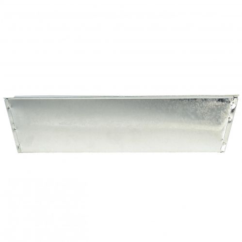 Floristik24 Fioriera per piante in metallo argento 38x9,5x5 cm