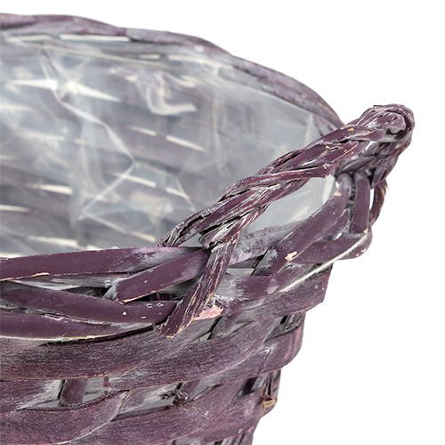 Cesto per piante rotondo viola scuro Ø20cm H10cm