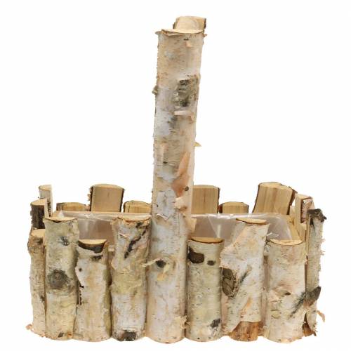 Floristik24 Piantare cesto rami di betulla 29x17 cm H30cm