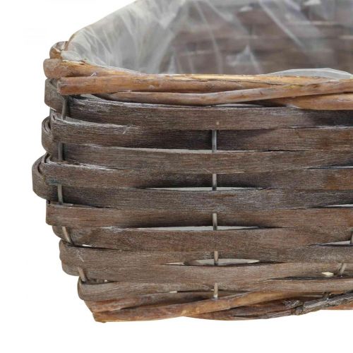 Floristik24 Cesto per piante cesto decorativo a forma di cuore pianta cuore salice set di 4