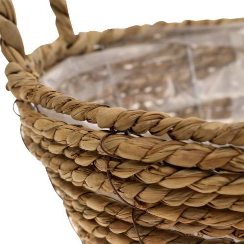 Floristik24 Cesto per piante cesto di alghe con manici decorazione da tavola Ø30cm H11cm