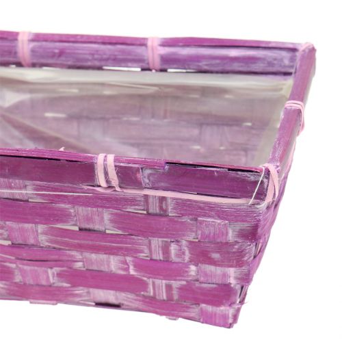 Portatrucioli quadrato viola/bianco/rosa 8pz