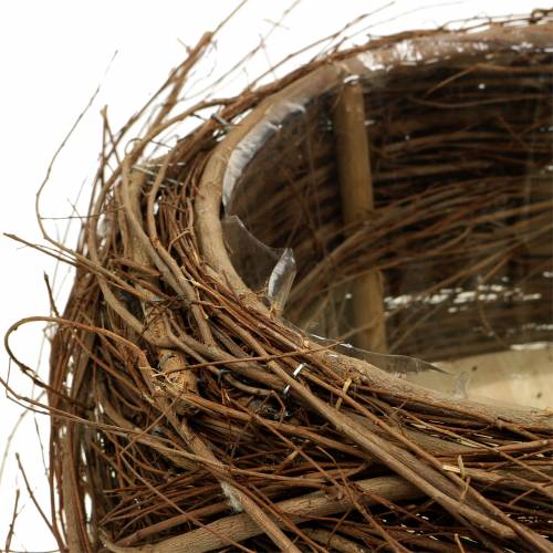 Floristik24 Cesto per piante vite e ramoscelli naturali Ø37 / 28cm, set di 2