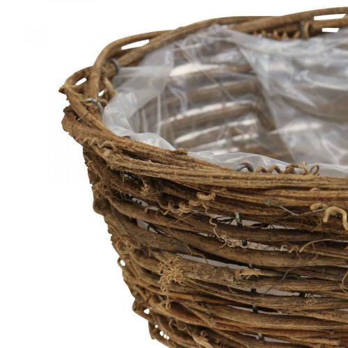 Floristik24 Cesto per piante vaso da fiori viti rustiche Ø20/25/28cm set di 3