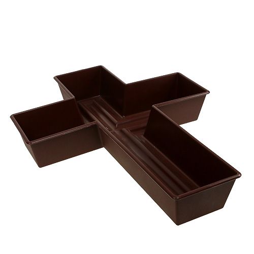 Floristik24 Pianta Croce Marrone 38cm x 50cm, 1Pz