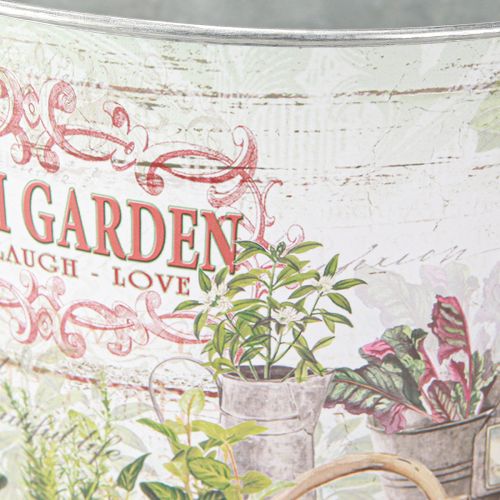 Prodotto Vaso per piante vaso per fiori rotondo in metallo Fresh Garden H21cm