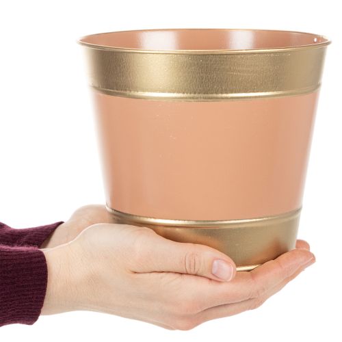 Prodotto Vaso per piante/fiori in metallo, Ø17cm H14.5cm, 4 pezzi