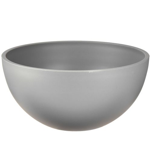 Vaso per piante in plastica, ciotola per fiori grigia Ø25cm H12cm