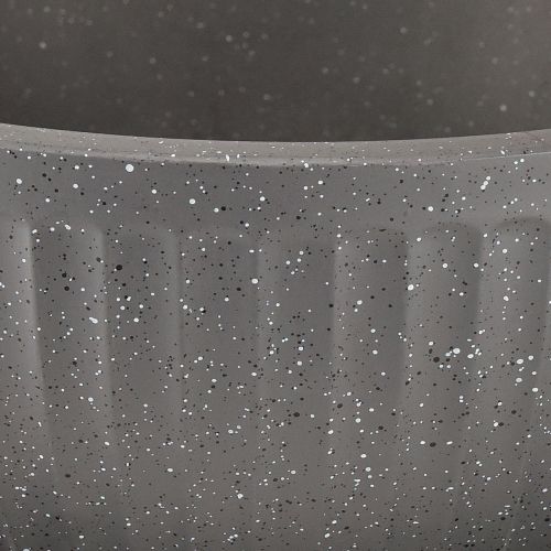 Prodotto Vaso per piante in plastica con scanalature antracite Ø30cm