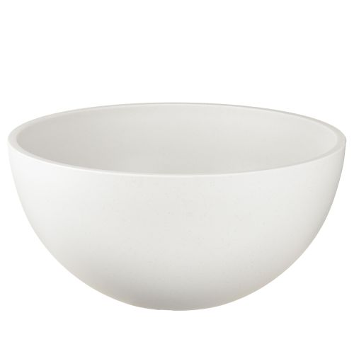 Vaso per piante in plastica rotonda bianco Ø25cm H12cm