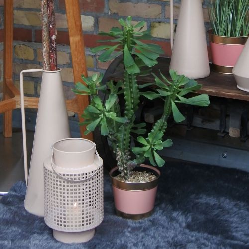 Prodotto Fioriera vaso da fiori in metallo cachepot Ø26cm H22cm 4pz