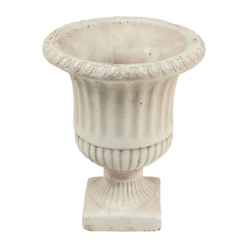 Floristik24 Vaso per piante trofeo vaso da fiori decorativo in cemento antico Ø19cm H24cm