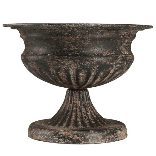 Prodotto Calice Coppa Pianta Aspetto Antico Nero Marrone Ø20cm H15cm