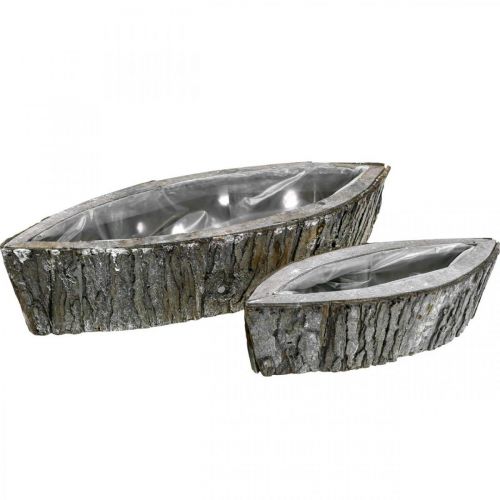 Prodotto Vaso per piante vaso per piante in legno Jardiniere 46/31,5 cm set di 2