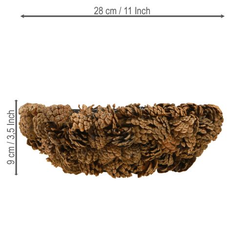 Floristik24 Ciotola per piante coni veri ciotola conica naturale Ø28cm H9cm