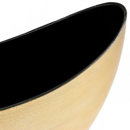 Floristik24 Portavasi ovale decorativo jardiniere oro 24×10×15cm