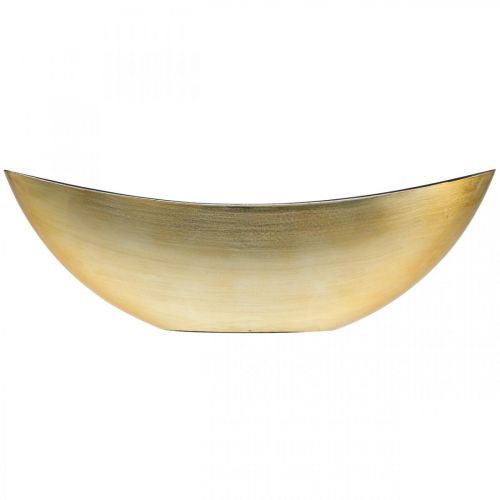 Floristik24 Ciotola per piante ovale vaso decorativo jardiniere oro 39×12×13 cm