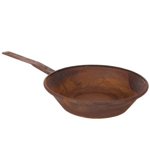 Vassoio per piante, contenitore color ruggine con manico, fioriera in metallo, Ø31cm acquistare | Floristik24.it