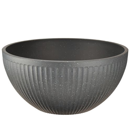 Ciotola per piante in plastica antracite Ø35cm H16,5cm