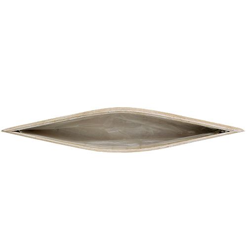 Floristik24 Vaso per fioriera in legno bianco 79 cm x 14 cm x 7,5 cm