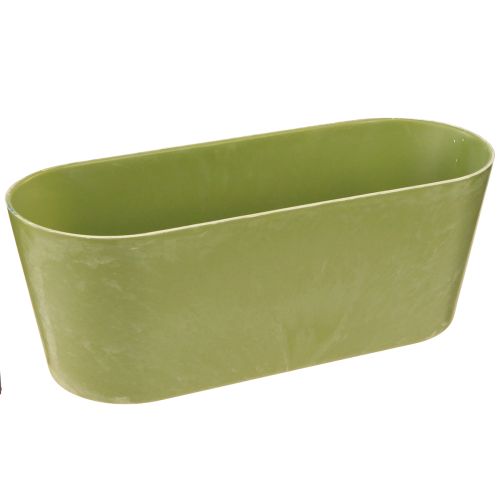 Prodotto Ciotola per piante ovale ciotola verde plastica 27×11×10cm 3pz