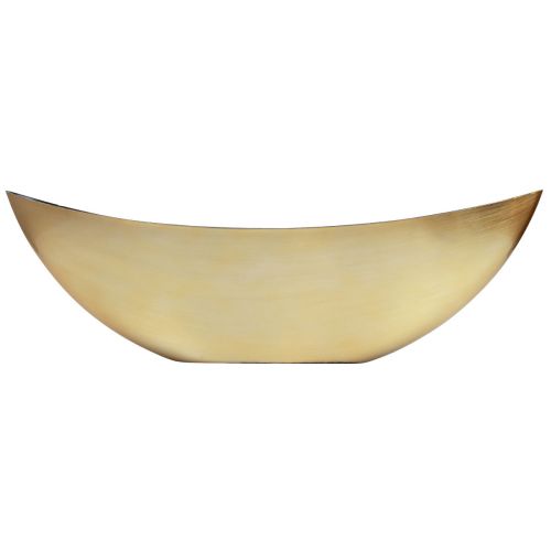 Floristik24 Portavaso per piante in barca nero oro 55×15×18 cm