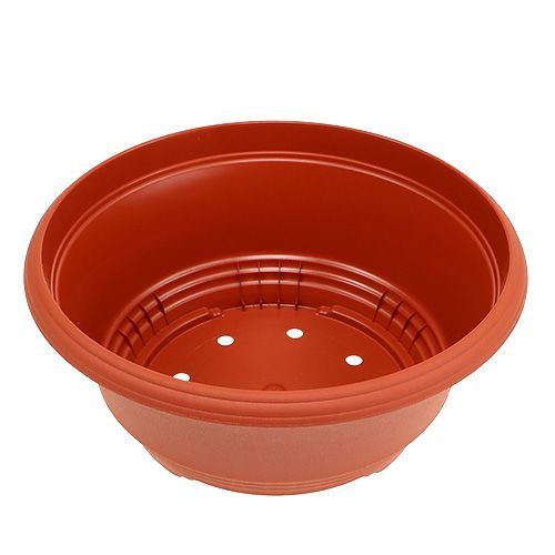 Prodotto Ciotola per piante in plastica Ø27cm ciotola rotonda terracotta 3 pezzi