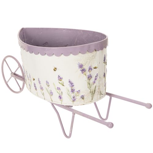 Prodotto Carriola portafiori con elegante effetto lavanda, 46 cm