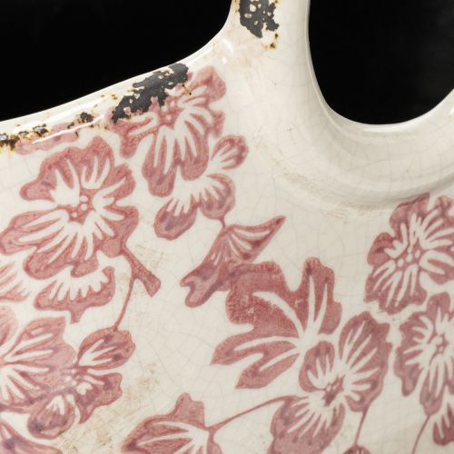 Prodotto Vaso decorativo con manico, floreale, 21 cm