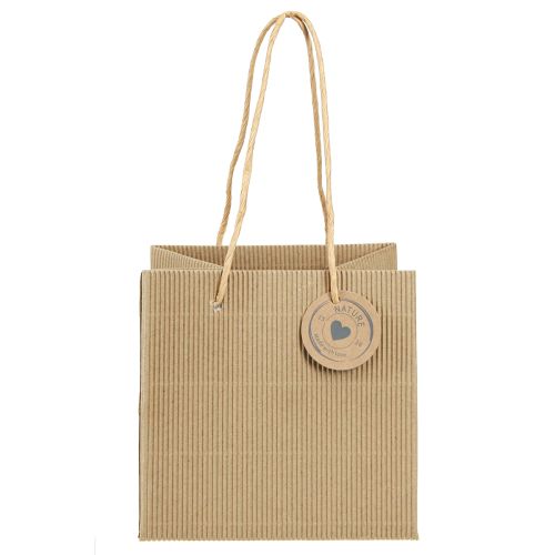 Prodotto Sacchetti per piante in carta rigata naturale 14x14x13,5 cm 8 pz