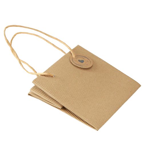 Prodotto Sacchetti per piante in carta rigata naturale 14x14x13,5 cm 8 pz