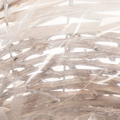 Cestino con tazza e piattino decorativo, grande decorazione da tavola 34 cm | Floristik24.it