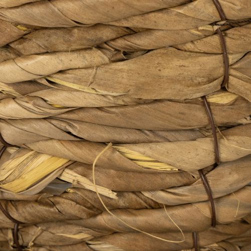 Prodotto Tazza da piantare con piattino, piccolo cestino da piantare in paglia, Ø17cm H13cm