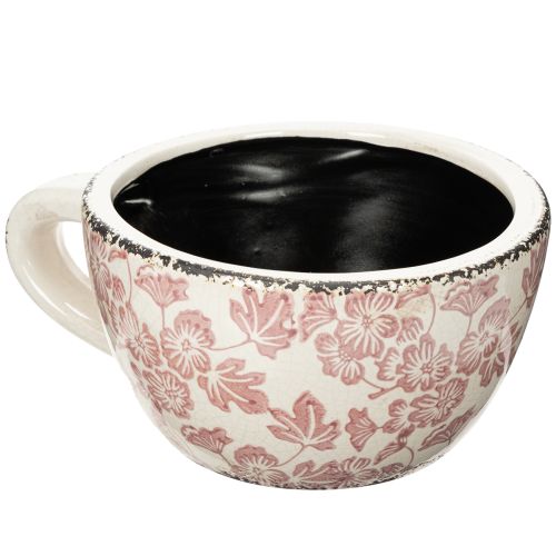 Tazza per piantare, decorazione floreale unica, 18 cm