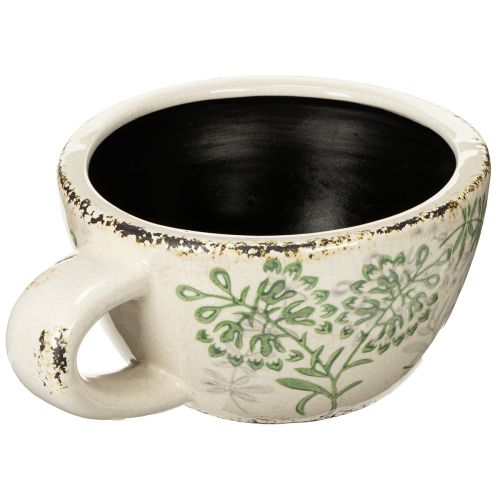 Prodotto Vaso in ceramica con motivo floreale, decorazione per la stanza, 18 cm