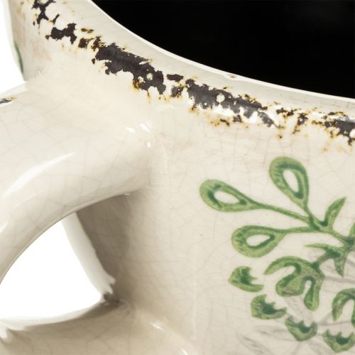 Prodotto Vaso in ceramica con motivo floreale, decorazione per la stanza, 18 cm