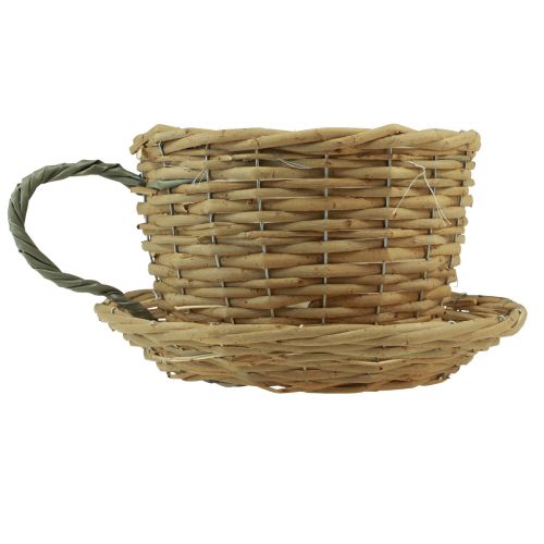 Floristik24 Cestino per tazze per piantare salice grigio naturale Ø29cm