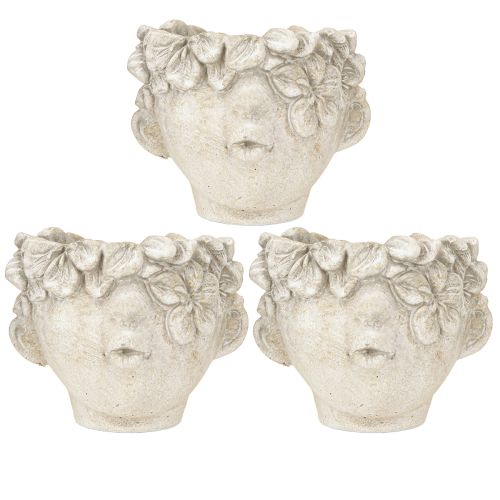 Prodotto Vaso per piante busto bacio bocca vaso per fiori con crema viso H10cm 3pz