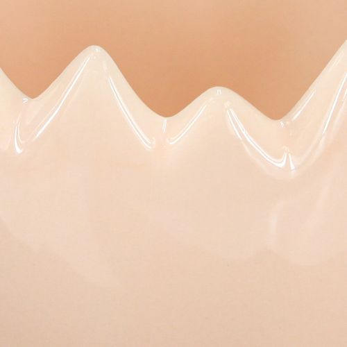 Prodotto Vaso da fiori a forma di uovo con bordo spezzato per un posizionamento creativo su davanzali e tavoli, 9 cm, 3 pezzi