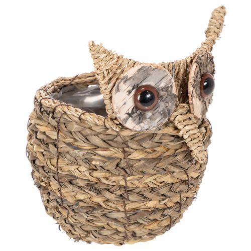 Decorazione a forma di gufo intrecciata a mano per davanzale, 18 cm acquistare | Floristik24.it