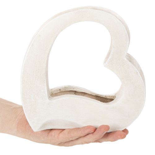 Decorazione a forma di cuore per piante e composizioni floreali, design aperto, forma a cuore moderna, 19 cm | Floristik24.it