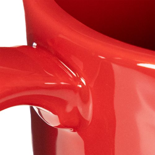Grande tazza decorativa con piattino, adatta anche come vaso per piante, 17 cm | Floristik24.it
