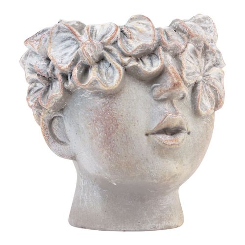 Prodotto Vaso per piante con busto per fioriera aspetto cemento H14 cm