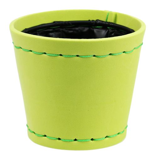 Floristik24 Portavasi verde chiaro Ø12cm H10cm, 1p