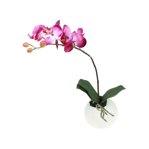 Orchidee artificiali in vaso Phalaenopsis fiori artificiali orchidee rosa 34 cm