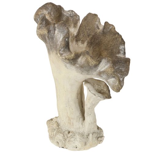Decorazione a forma di fungo in pietra fusa, decorazione da giardino, grigia 18×16×25cm