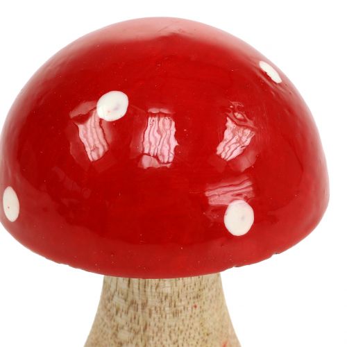 Floristik24 Fungo in legno rosso 11,5 cm