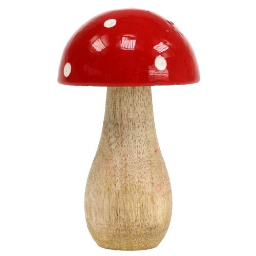 Floristik24 Fungo in legno rosso 11,5 cm